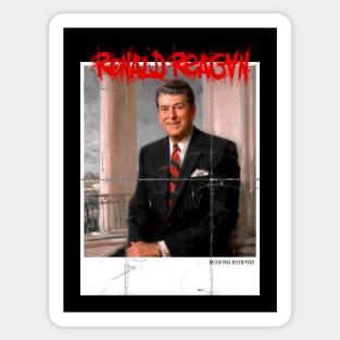 Ronald Reagan Punk Grindcore Poster Sticker